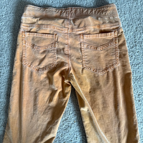 Free People Corduroy Flare Pants Vibrant Orange Pull On Retro Boot | Women's 27 - Picture 7 of 10